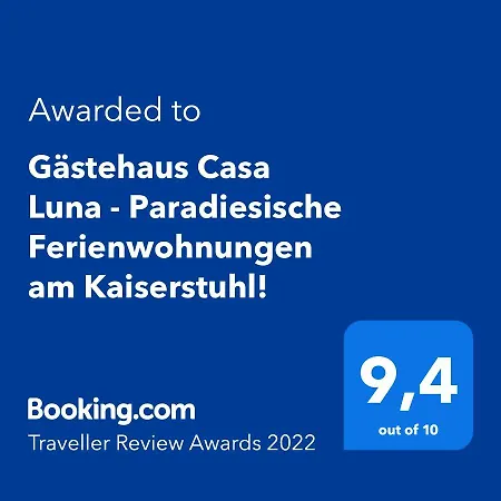 Apartman Gaestehaus Casa Luna - Paradiesische Am Kaiserstuhl!